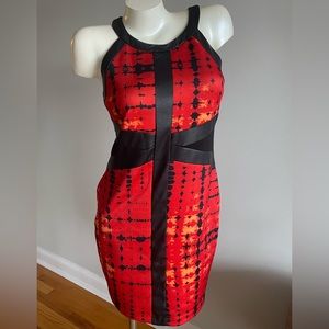 Red/black women dress